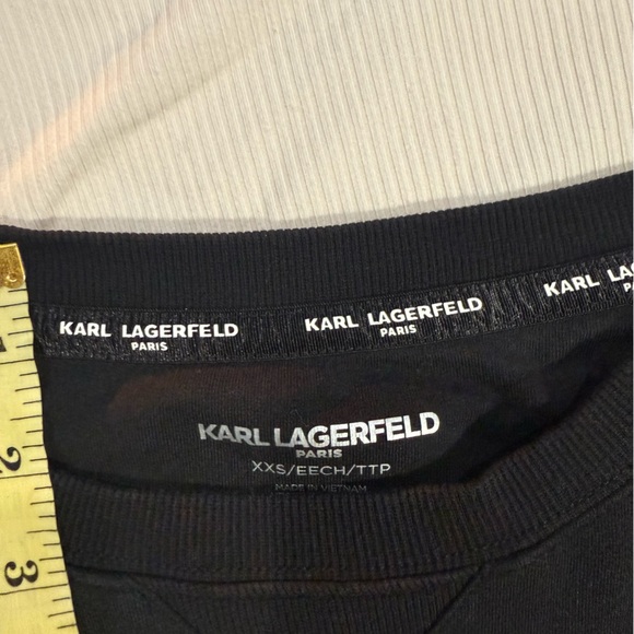 Karl Lagerfeld Black Sweater with Silver Details - Picture 5 of 6